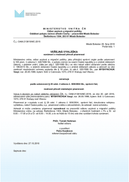 MYSHYNCHUK Vasyl - Ministerstvo vnitra České republiky