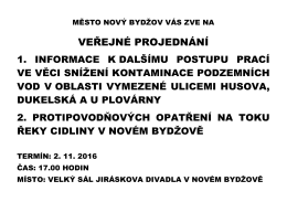 Veřejné projednání 2.11.2016