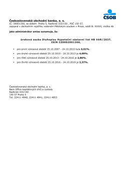 Československ&aacute; obchodn&iacute; banka, as