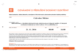 Cel&aacute; obec Mirkov