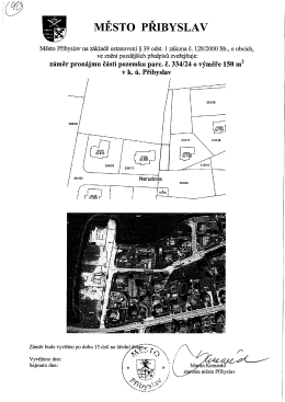 90 - Z&aacute;měr prodeje poz. parc. č. 18/1 v k. &uacute;. Ut&iacute;n