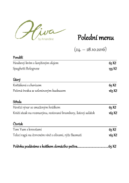 Polední menu