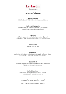 degustační menu