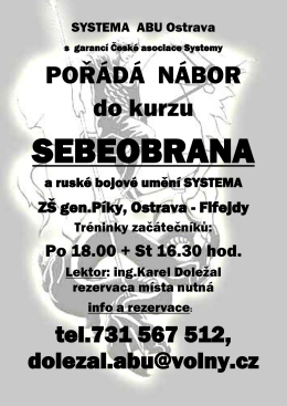 POŘÁDÁ NÁBOR do kurzu