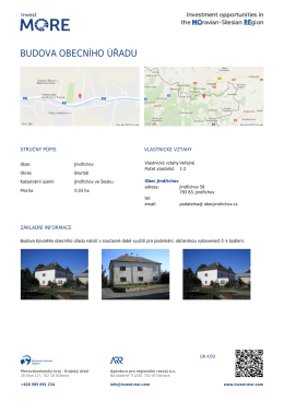 BUDOVA OBECN&Iacute;HO &Uacute;ŘADU