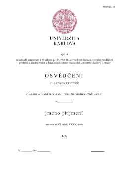 Př&iacute;loha č. 1d - Univerzita Karlova