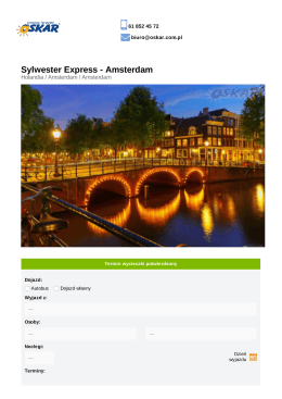 Sylwester Express - Amsterdam