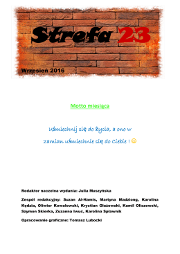 strefa23 wrzesień 2016