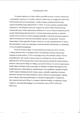 Page 1 Eurodyktando 2016 W regionie śląskim na co dzień widzimy