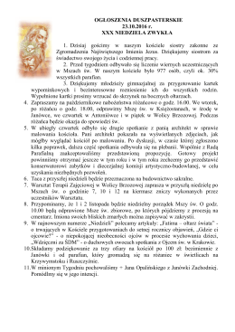XXX Niedziela Zwykła