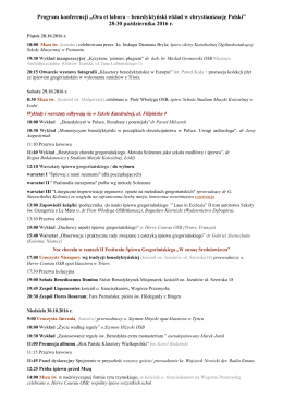 28-30 października 2016 r.