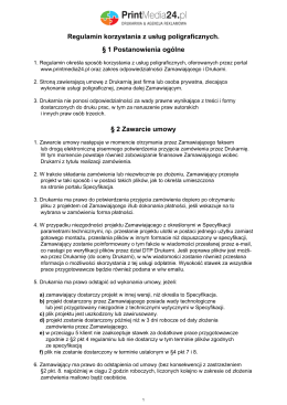 1 Postanowienia og&oacute;lne &sect; 2 Zawarcie umowy