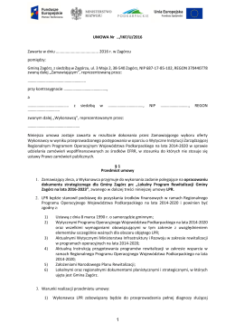 załącznik nr 2 - wzór umowy