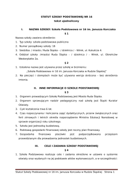 Statut Szkoły - KorJan.edu.pl