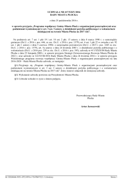 Uchwala Nr 417/XXIV/2016 z dnia 25 pazdziernika 2016 r.