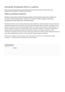 Generuj PDF - Komenda Powiatowa Policji w Lublińcu