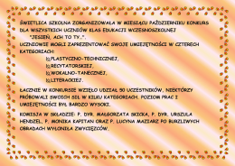 Wyniki konkursu