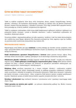 czym się r&oacute;żni tablet od komputera?
