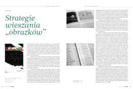 Strategie wieszania &bdquo;obrazk&oacute;w&rdquo;