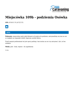 Miejsc&oacute;wka 109b - podziemia Os&oacute;wka