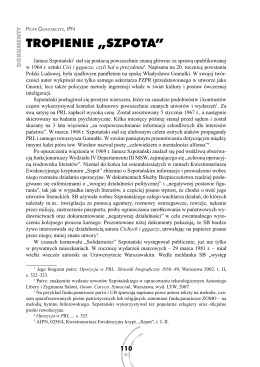 Tropienie „Szpota”