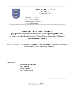 Dokumentacja Przetargowa