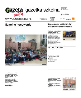 gazetka szkolna
