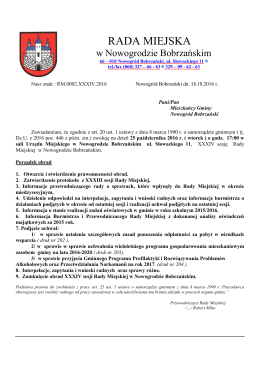 rada miejska - Nowogr&oacute;d Bobrzański