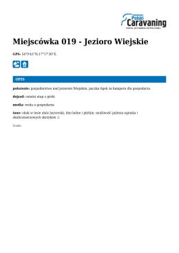 Miejsc&oacute;wka 019 - Jezioro Wiejskie