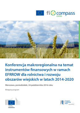 Wstępny program