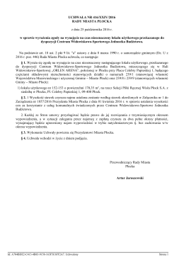 Uchwala Nr 416/XXIV/2016 z dnia 25 pazdziernika 2016 r.