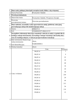 1 Dane osoby pełniącej obowiązki zarządcze/osoby blisko