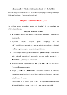 Zaproszenie na MMBS
