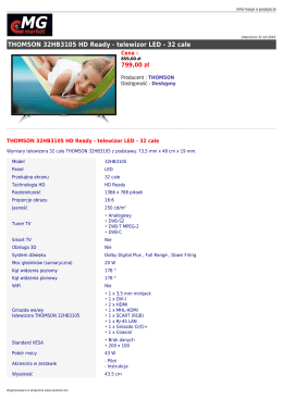 THOMSON 32HB3105 HD Ready - telewizor LED