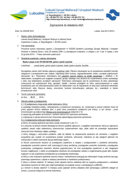 Zaproszenie do składania ofert