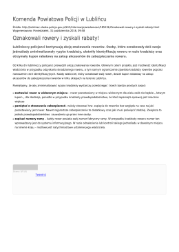 Generuj PDF - Komenda Powiatowa Policji w Lublińcu