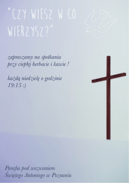 Czy wiesz w co wierzysz?”