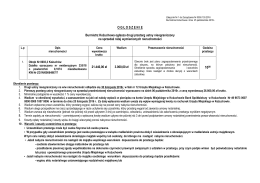 OG Ł OSZENIE Burmistrz Kożuchowa ogłasza drugi przetarg ustny