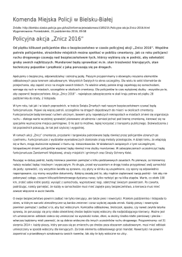 Generuj PDF - Komenda Miejska Policji w Bielsku