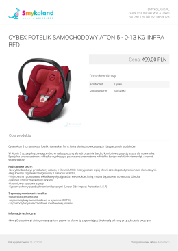 cybex fotelik samochodowy aton 5 - 0-13 kg infra red
