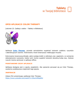 opis aplikacji color therapy