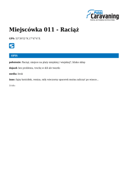 Miejsc&oacute;wka 011 - Raciąż