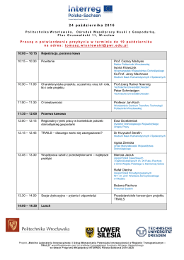 2 4 pa ź dziernika 2 0 1 6 - Urząd Marszałkowski Wojew&oacute;dztwa