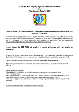 Szczeg&oacute;ły dotyczące zapis&oacute;w.