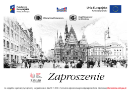 Zaproszenie - Urząd Statystyczny we Wrocławiu