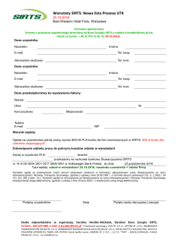 Formularz zgłoszeniowy