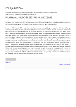 Generuj PDF - Policja Ł&oacute;dzka