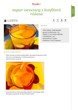 napar owocowy z konfiturą rņżaną