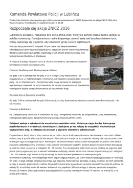 Generuj PDF - Komenda Powiatowa Policji w Lublińcu
