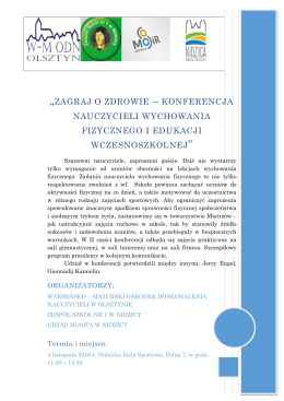 Więcej informacji - Warmińsko – Mazurski Ośrodek Doskonalenia